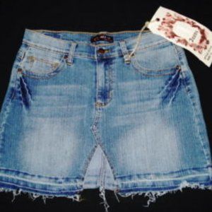 Neeso stretch denim mini skirt sz 7/8